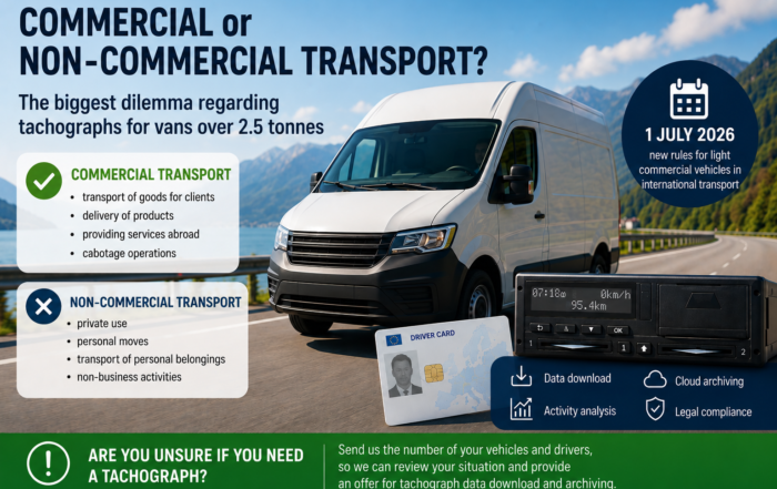 tachograph for vans over 2.5 tonnes